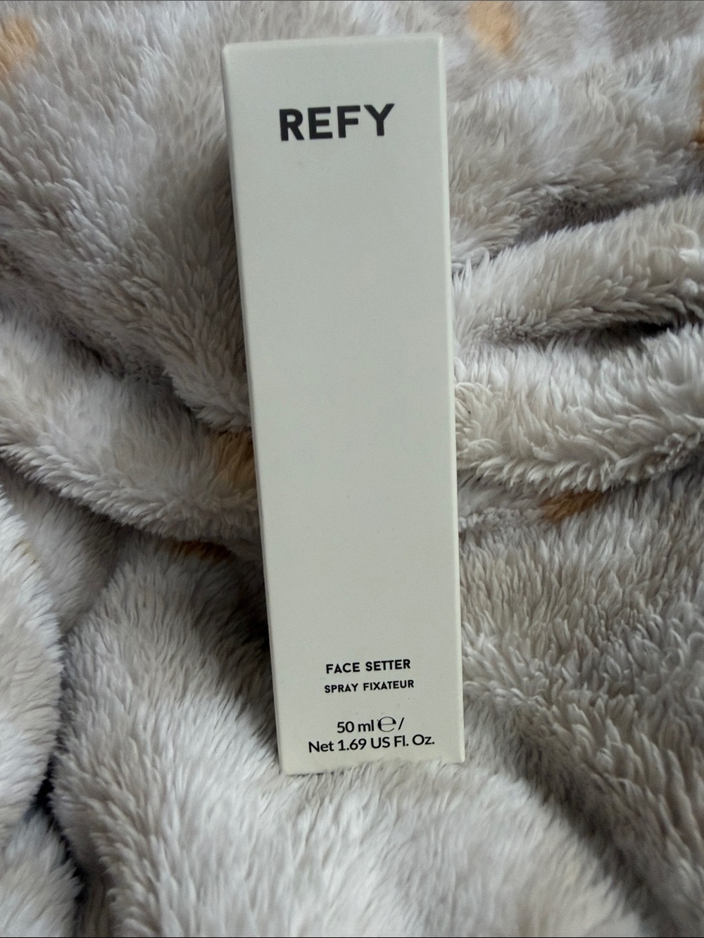 REFY Face Setter Spray — White Minimalist Packaging